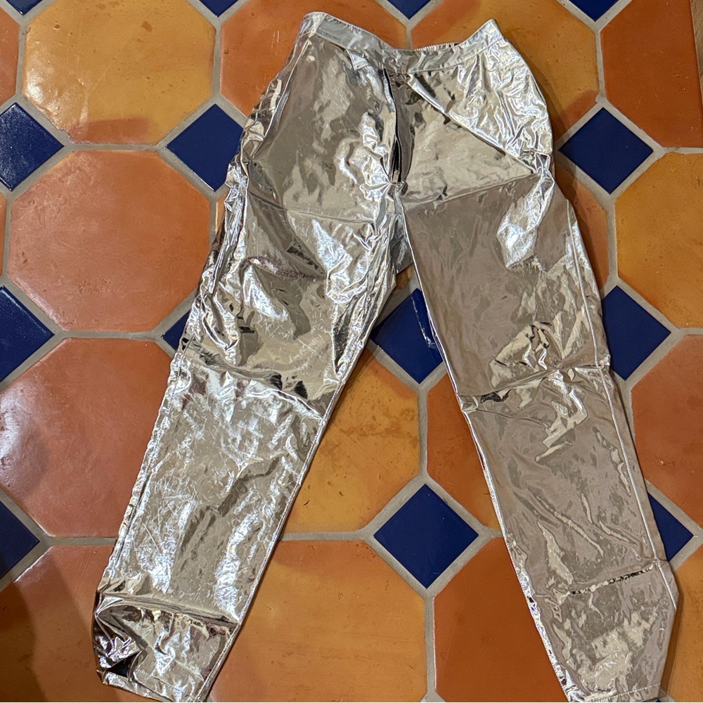 MSGM Reflective Silver Pants